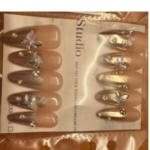 Blush Wishes Nail Set – Nude Pink Luxe Press-Ons